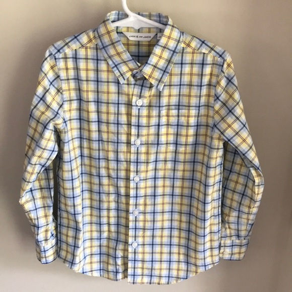 Janie and Jack Other - 💕HP x2💕Janie and Jack Plaid button down shirt - boys 5